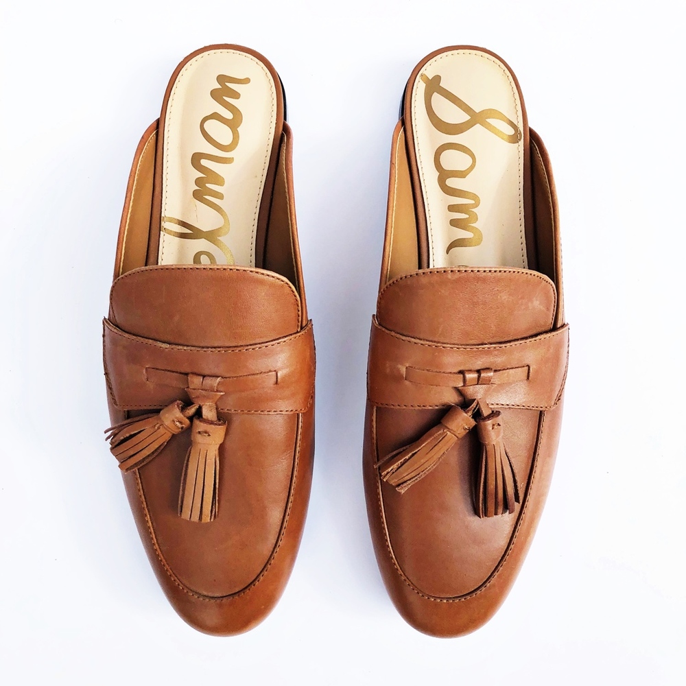 Sam Edelman Womens Paris Saddle Leather Loafers